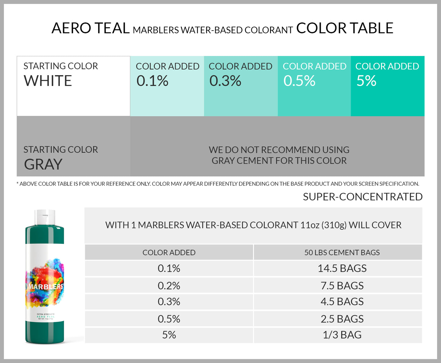 [Water Based Liquid Pigment] Aero Teal