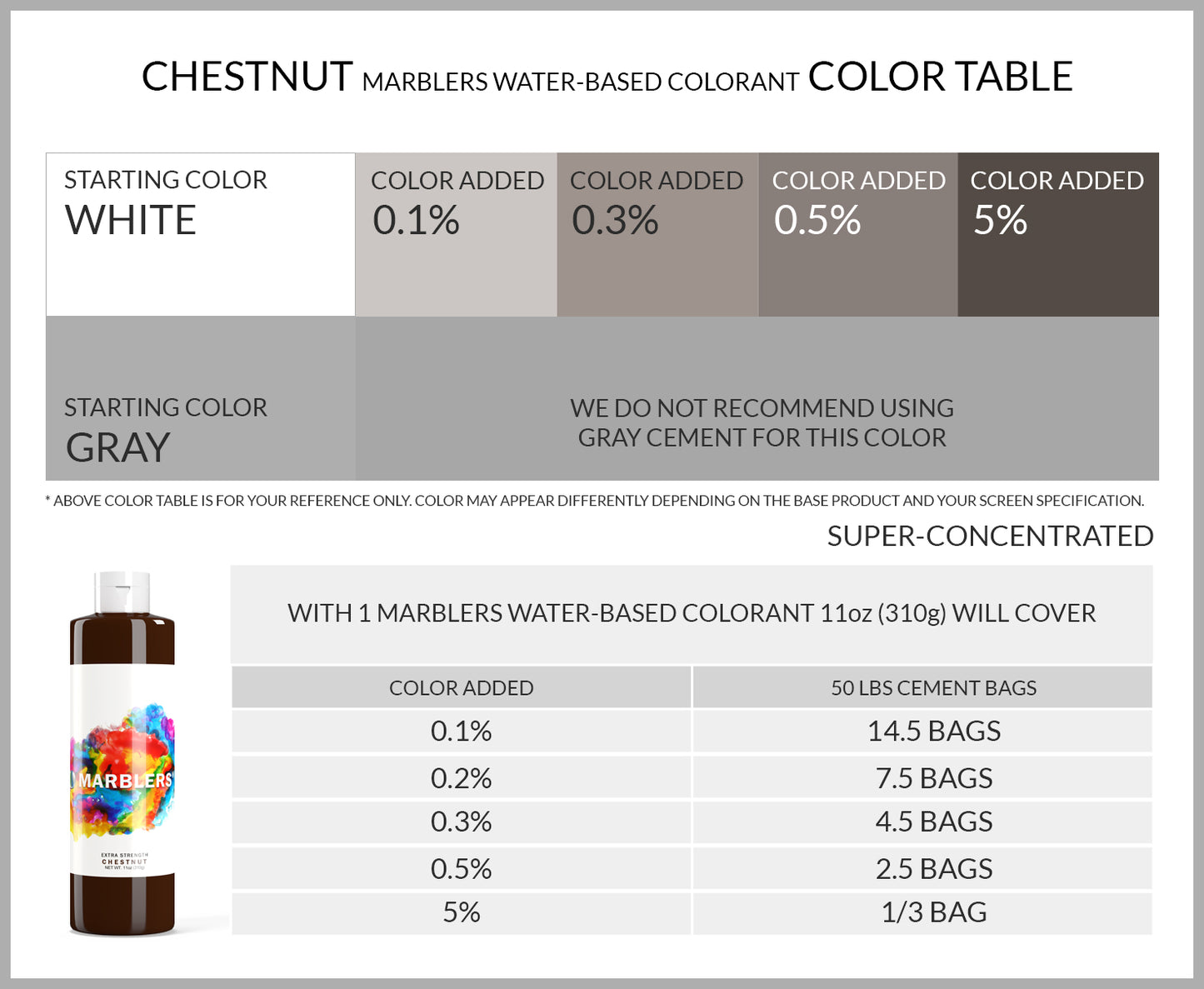 [Water Based Liquid Pigment] Chestnut Brown