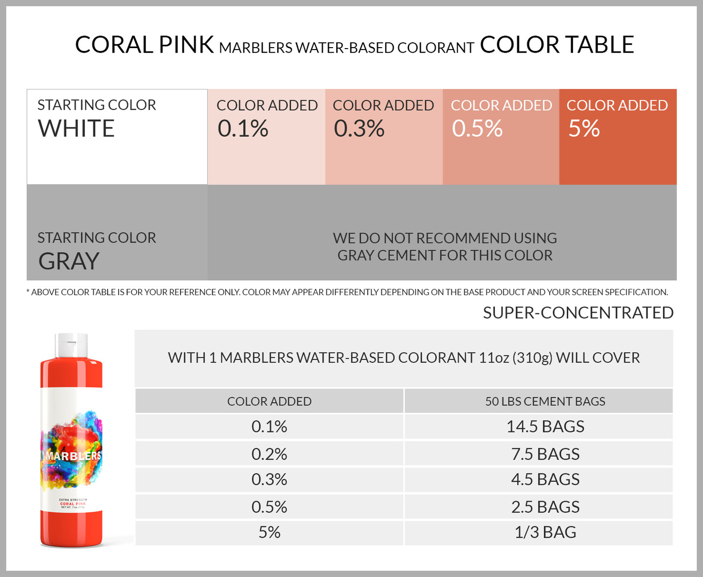 [Water Based Liquid Pigment] Coral Pink