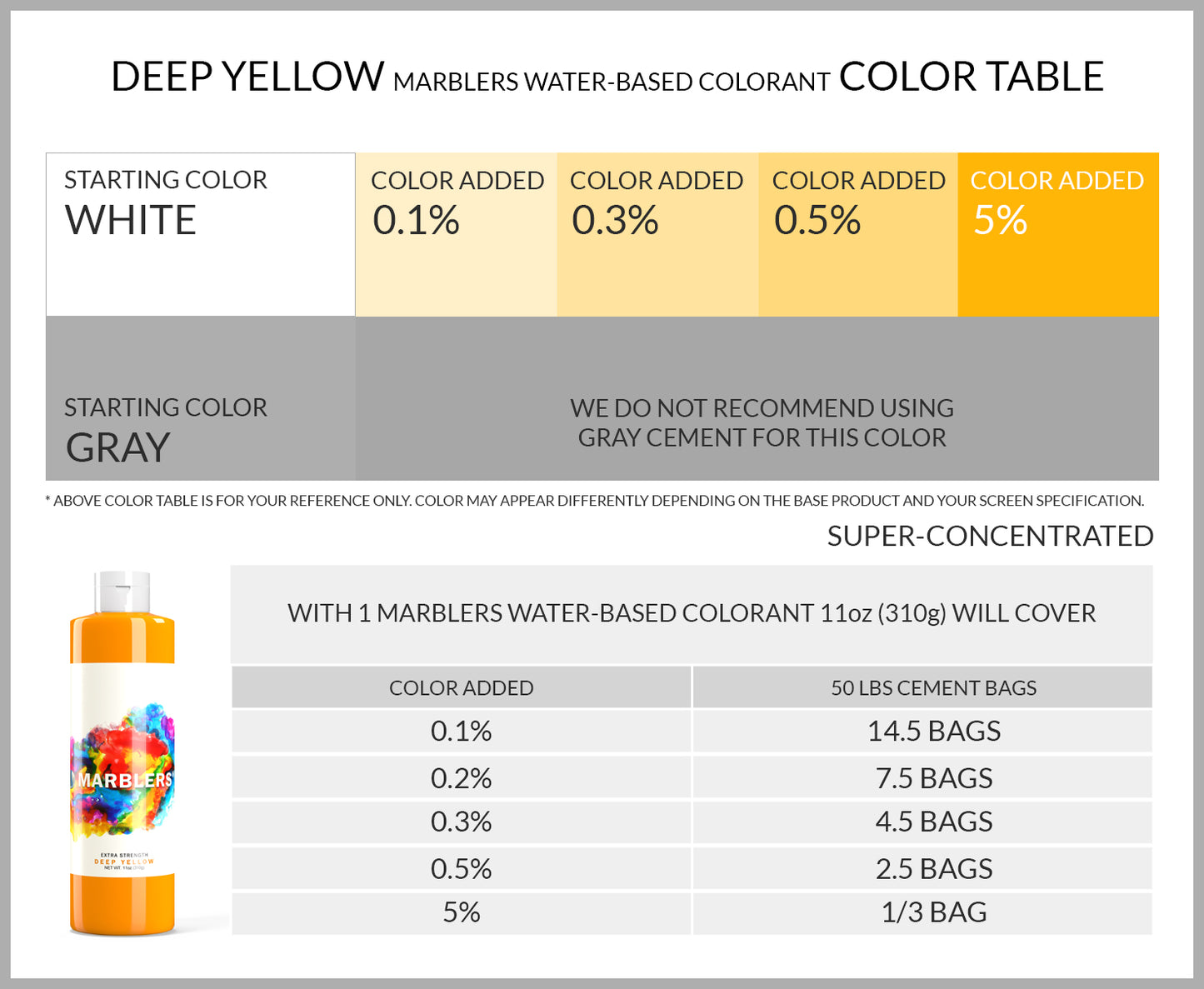 [Water Based Liquid Pigment] Deep Yellow