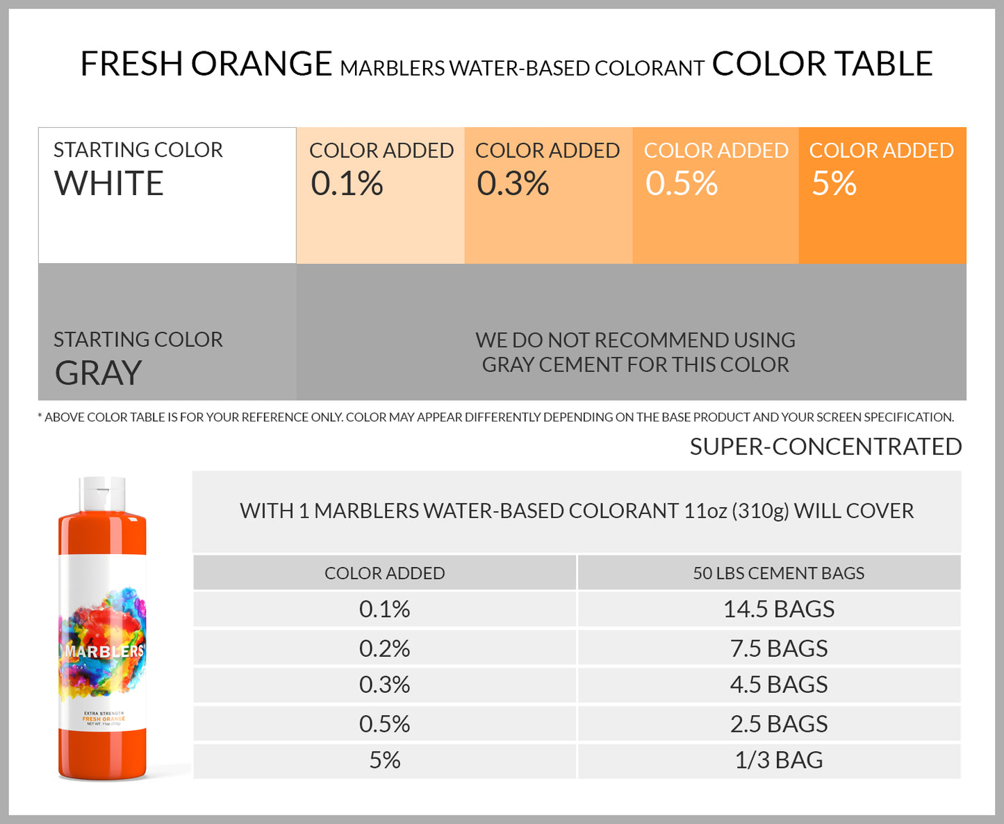 [Water Based Liquid Pigment] Fresh Orange