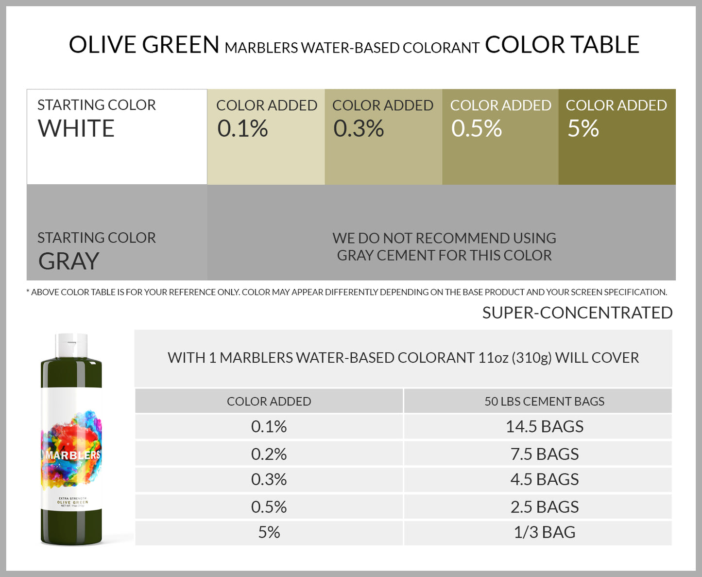 [Water Based Liquid Pigment] Olive Green