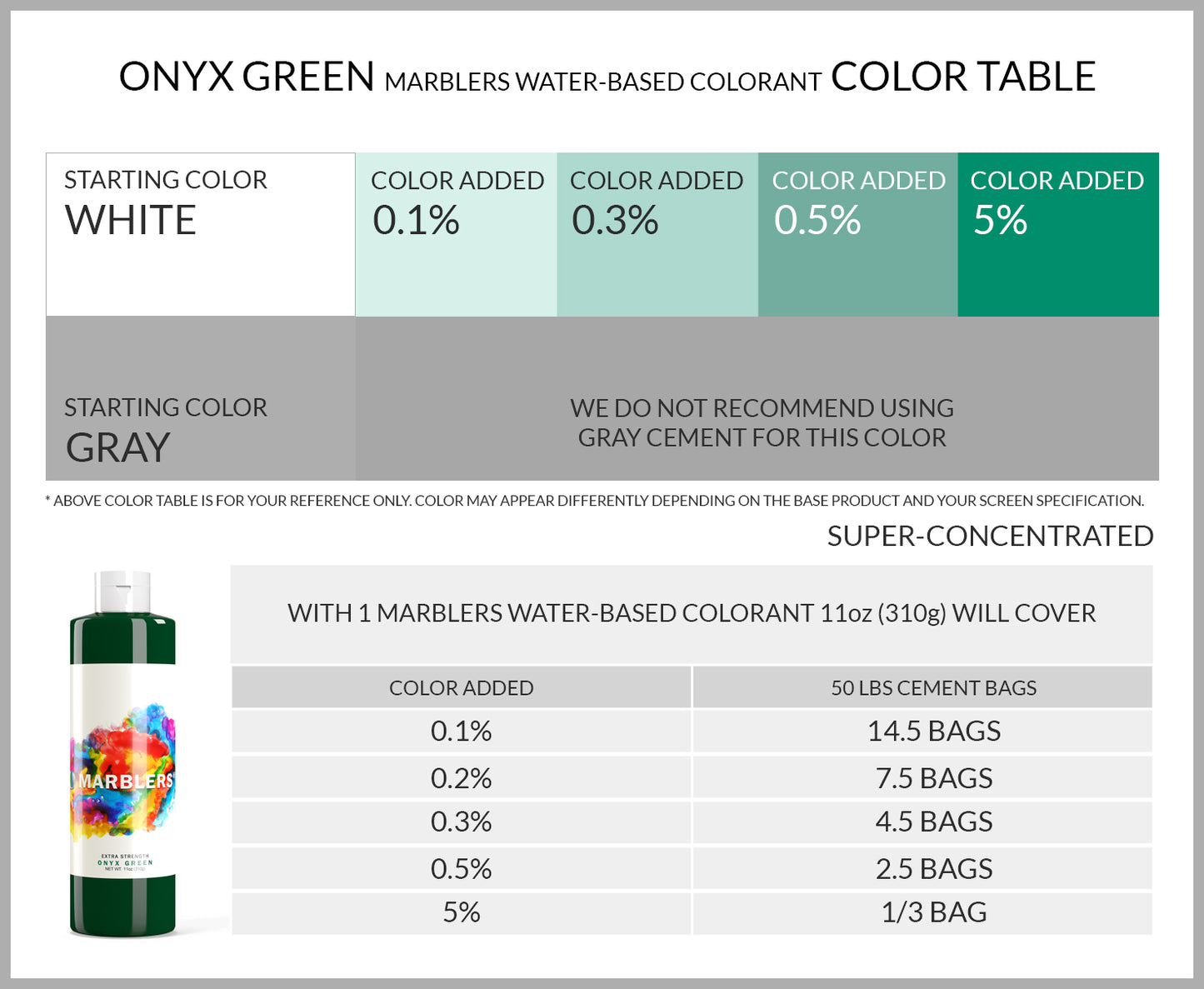 [Water Based Liquid Pigment] Onyx Green