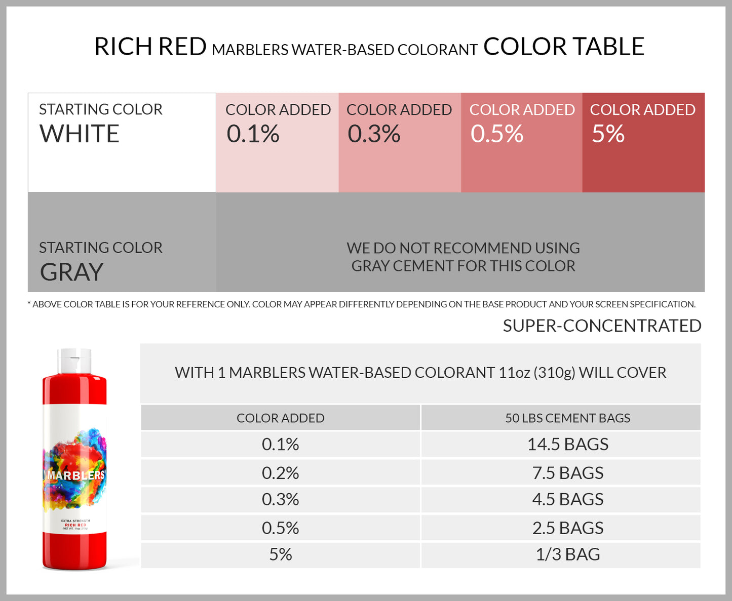 [Water Based Liquid Pigment] Rich Red