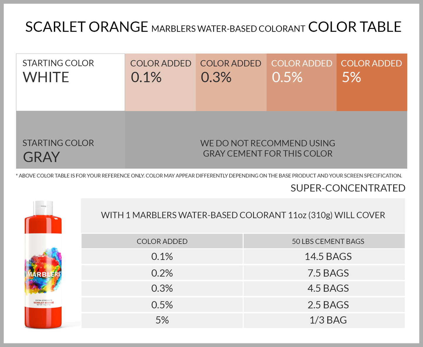 [Water Based Liquid Pigment] Scarlet Orange