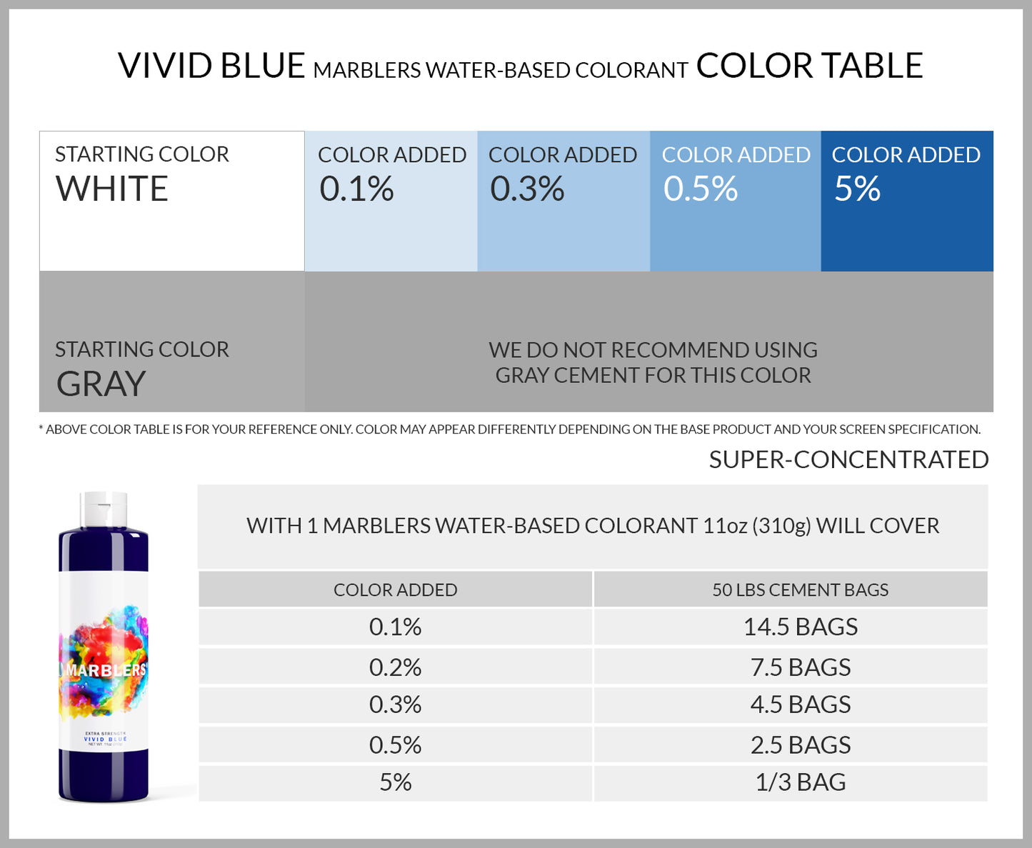 [Water Based Liquid Pigment] Vivid Blue