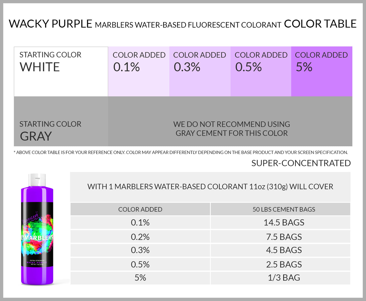 [Water Based Fluorescent Pigment] Wacky Purple