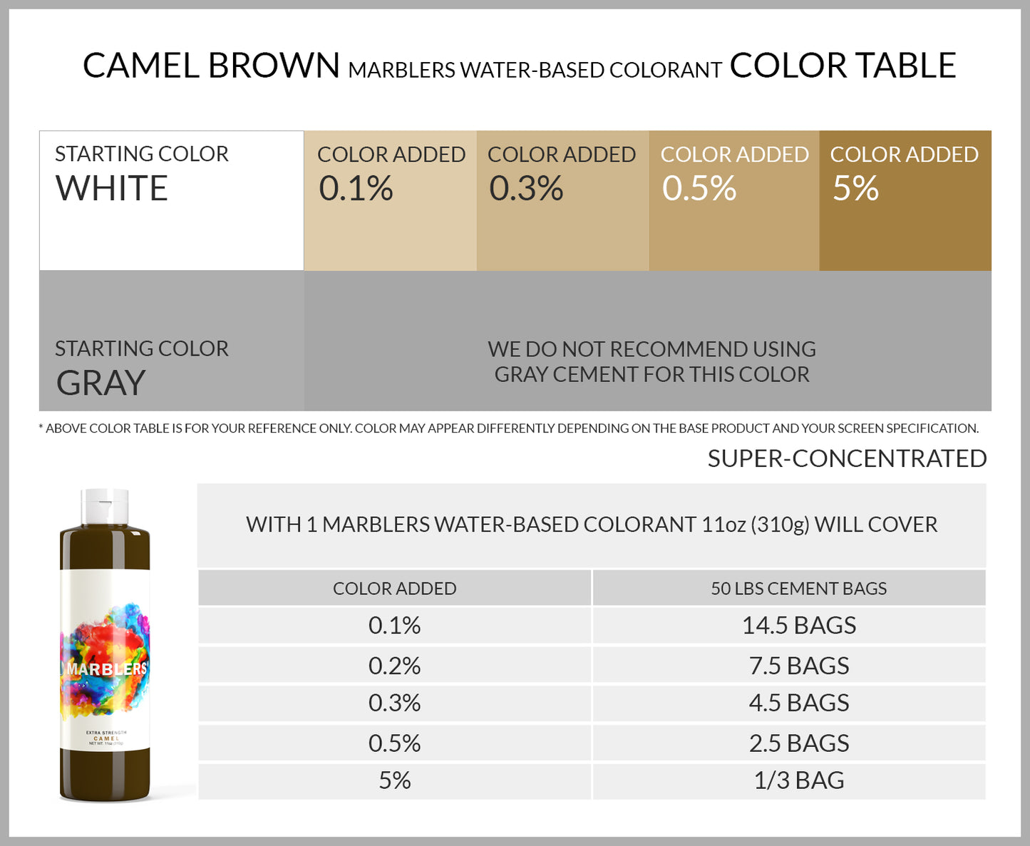 [Water Based Liquid Pigment] Camel Brown