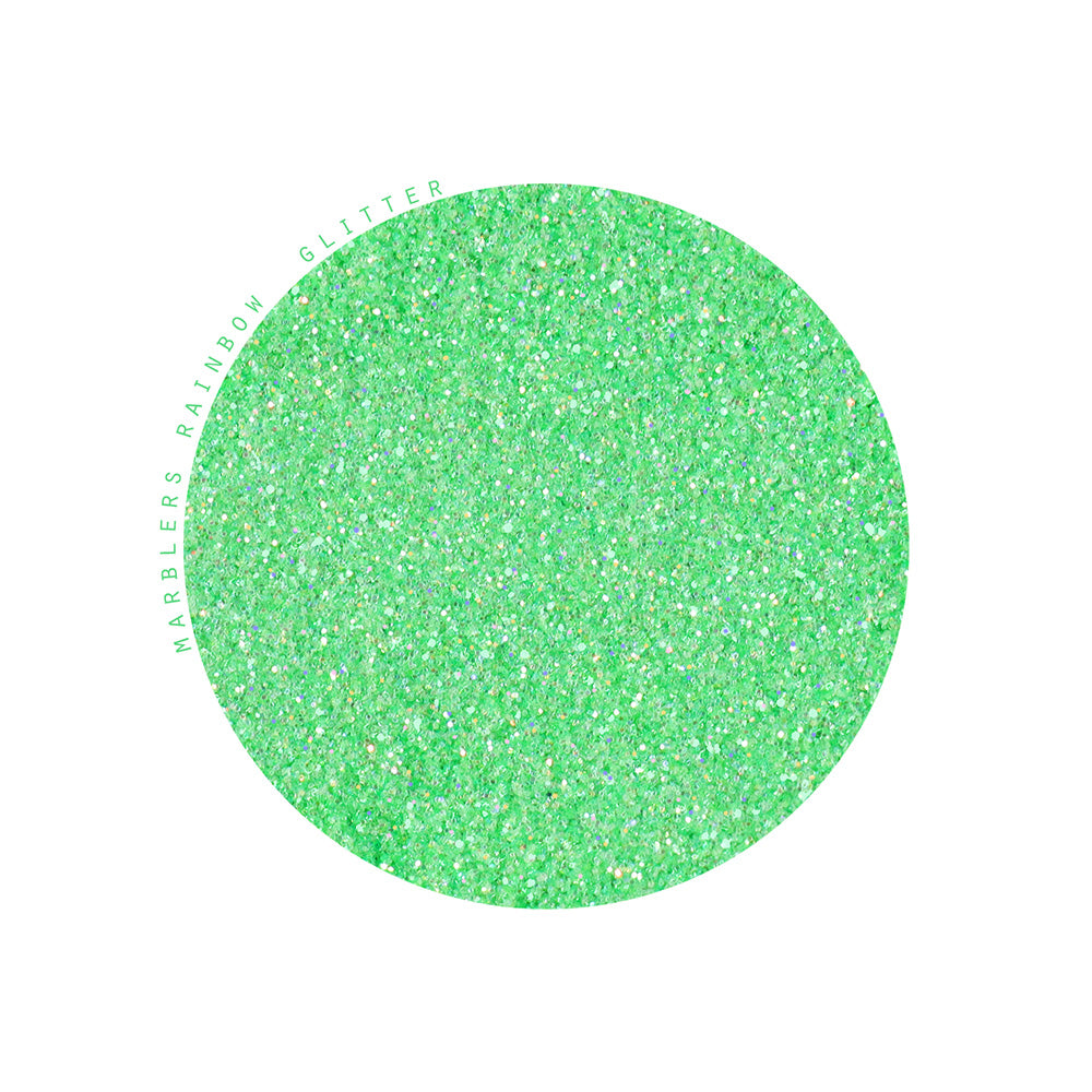 [Fine Glitter] Rainbow Green