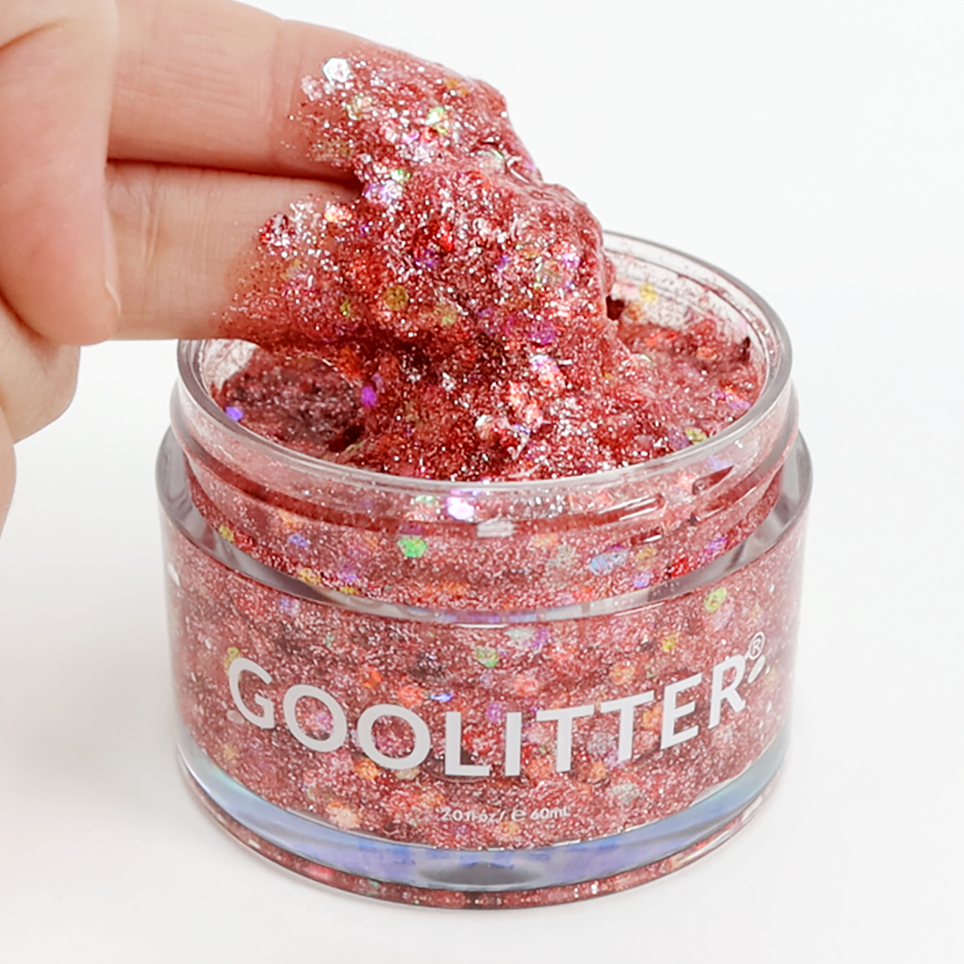 [GOOLITTER] Pinky Winky 2oz (60mL) Holographic Chunky Glitter Gel