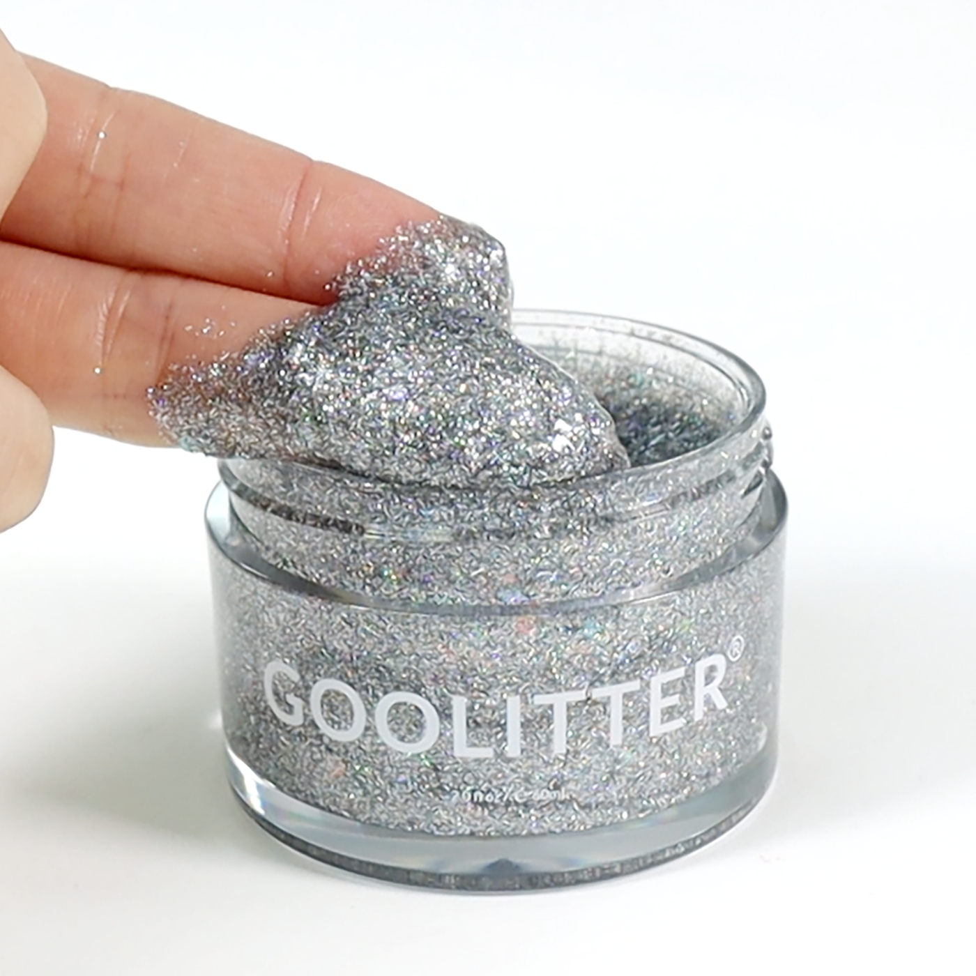 [GOOLITTER] Silver Loogie 2oz (60mL) Holographic Fine Glitter Gel