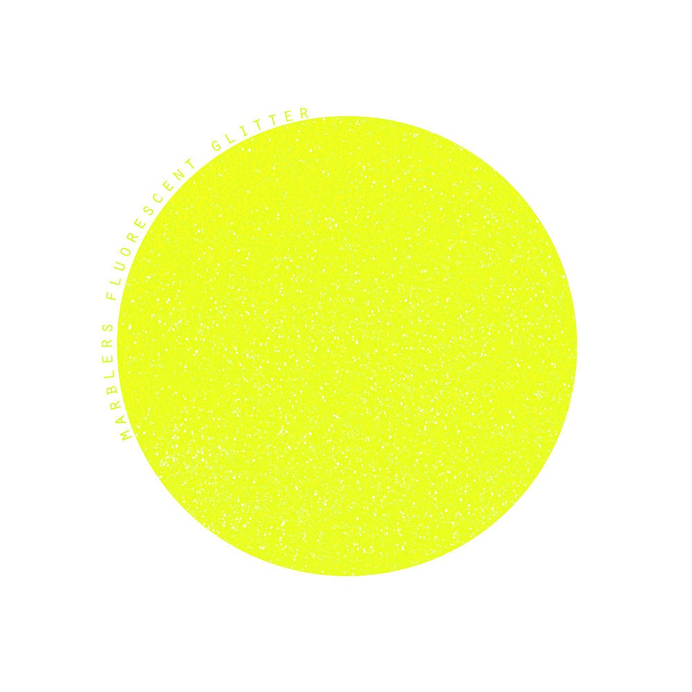 [Fine Glitter] Fluorescent Yellow
