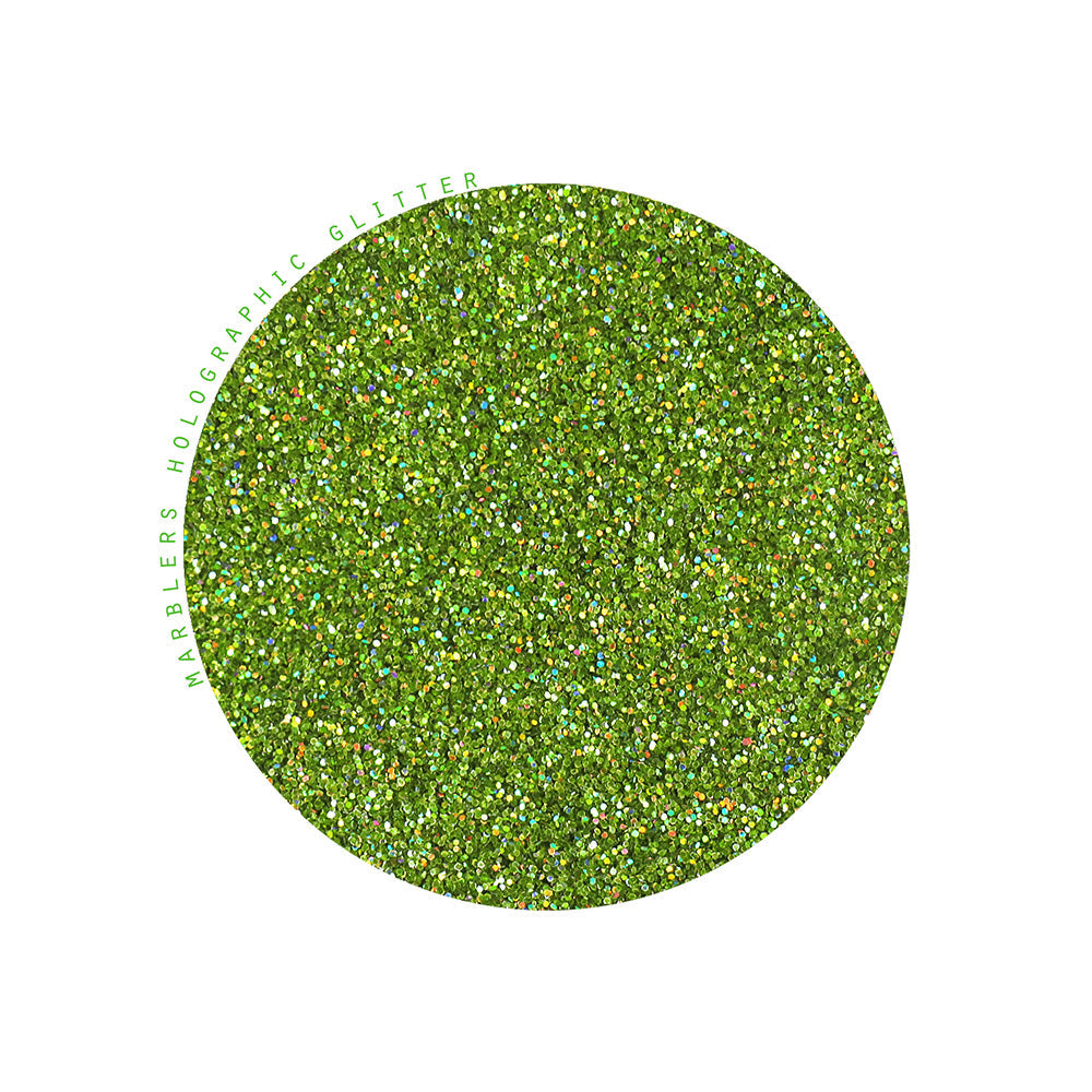 [Fine Glitter] Holo Apple Green