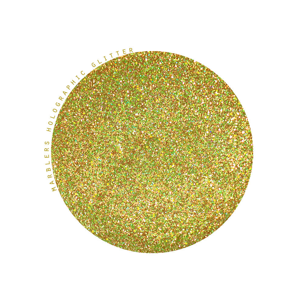 [Fine Glitter] Holo Olive Gold
