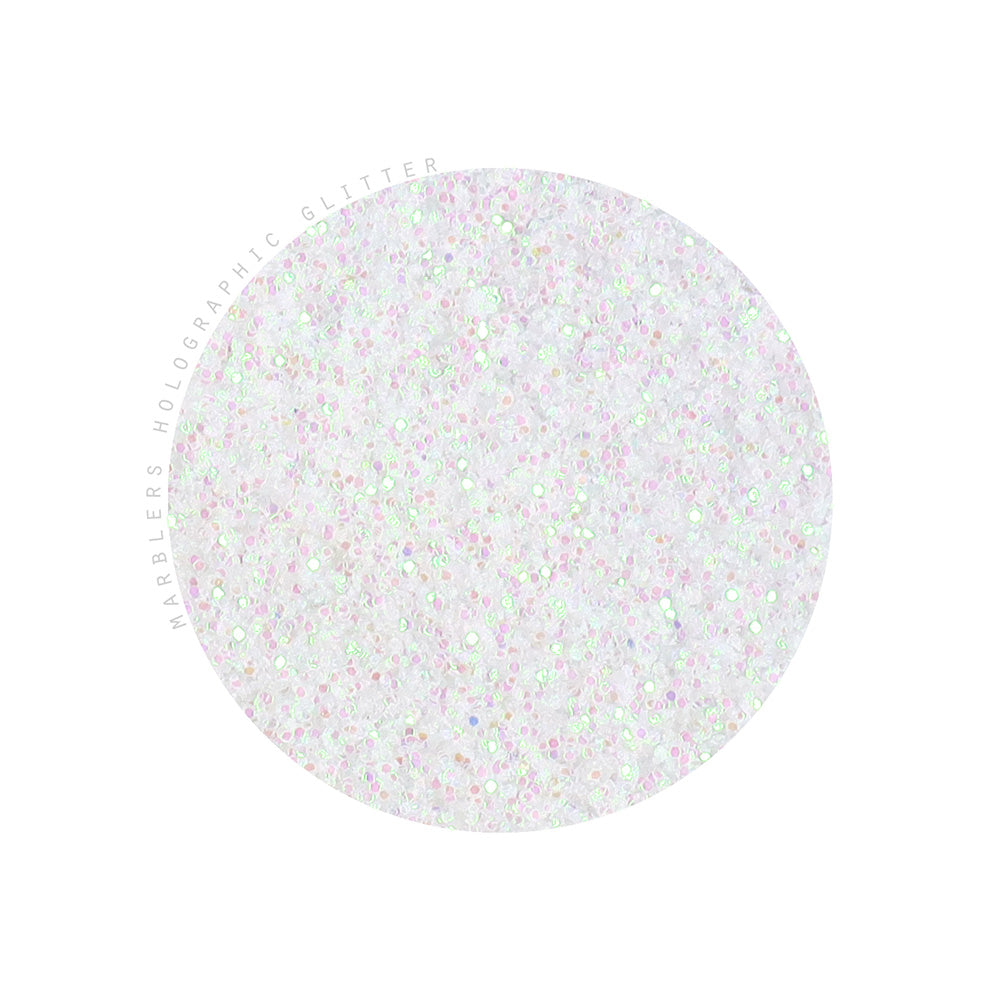 [Fine Glitter] Rainbow White
