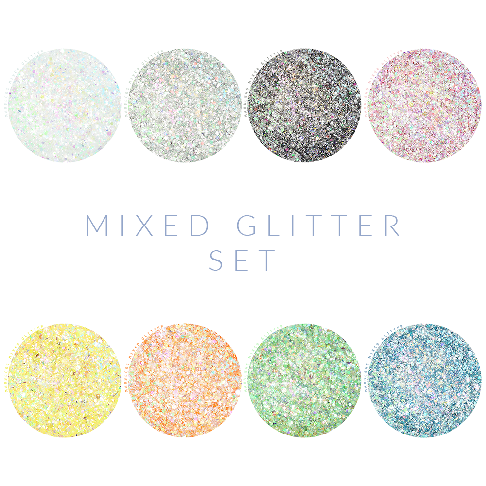 [Mixed Glitter] 8 Color Set