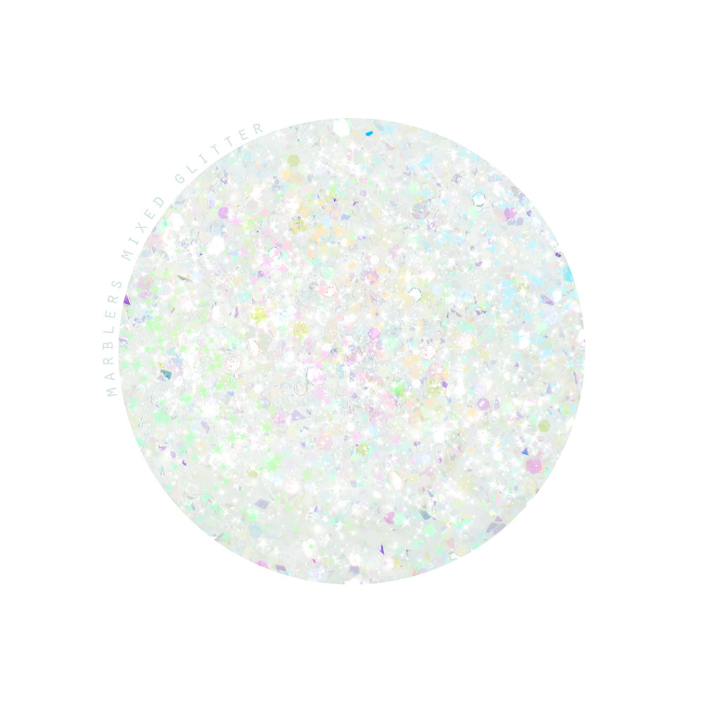 [Mixed Glitter] White